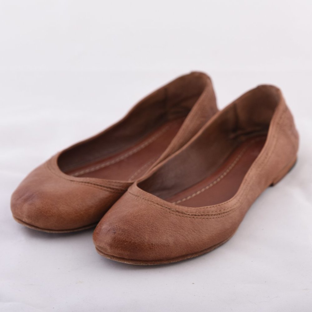 FRYE Carson Ballet Flats, Brown